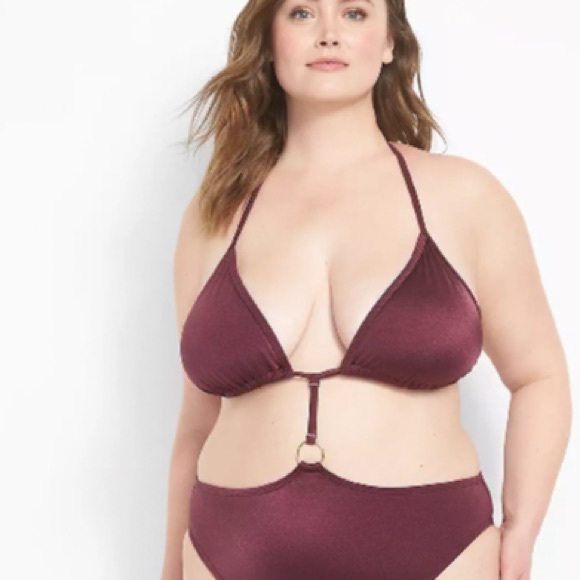 Cacique by Lane Bryant’s One-Piece No-Wire String Bikini 👙 - Picture 4 of 7